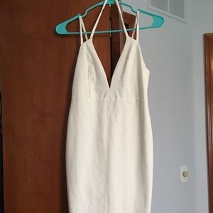 White Hip Hugger Dress